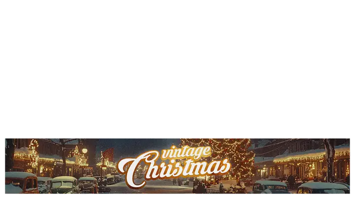 Vintage Christmas: lower third