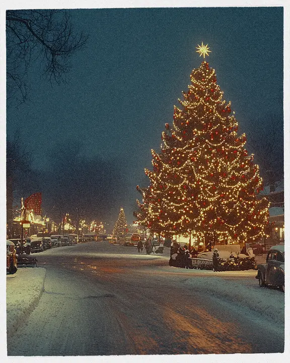 Vintage Christmas: social post · blank
