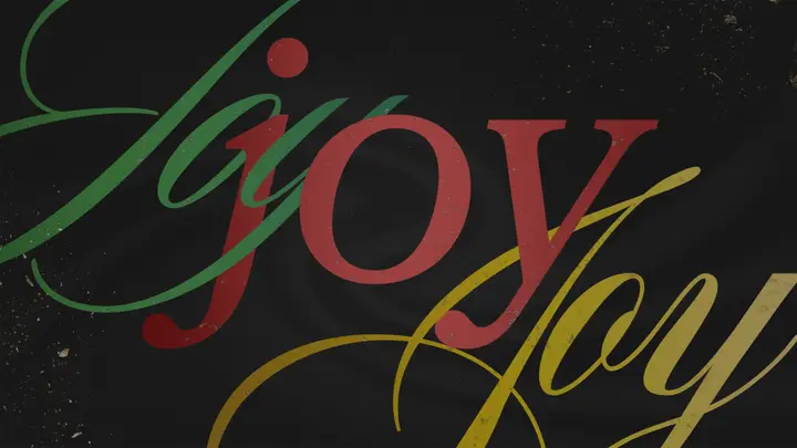 Comfort & Joy: 4K slide · blank