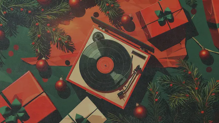 Christmas Playlist: blank background