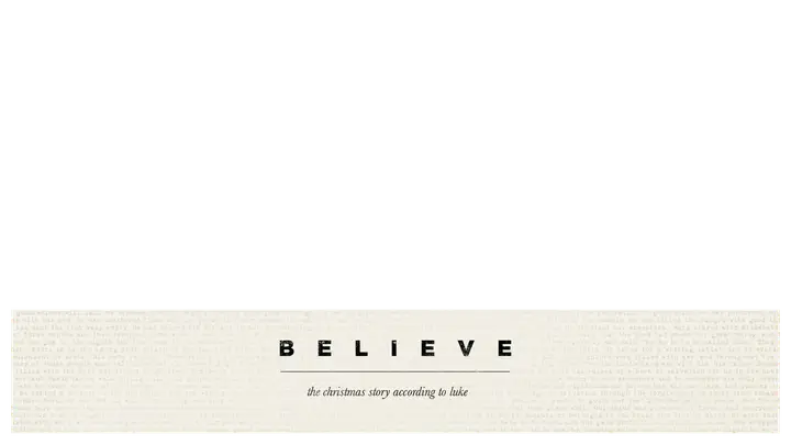 Believe: lower third