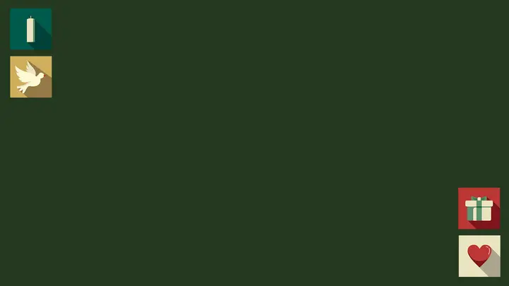 The Gifts of Christmas: blank background