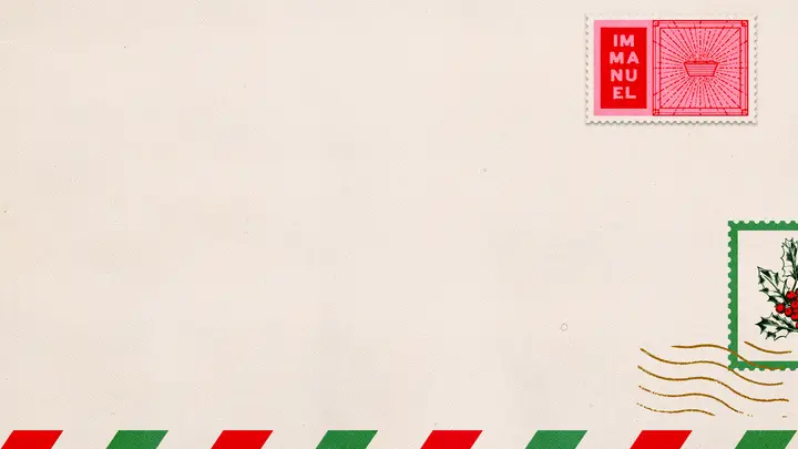 The Promise of Christmas: blank background