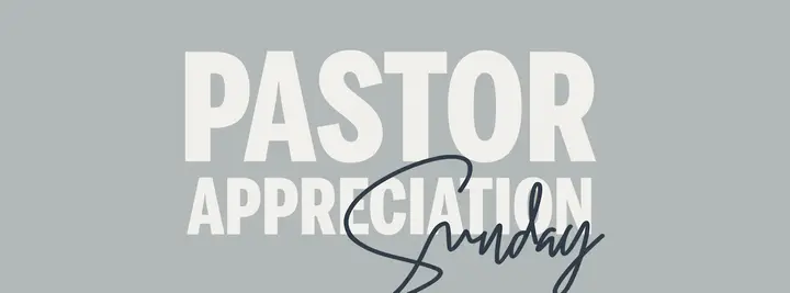 Pastor Appreciation Sunday: facebook cover