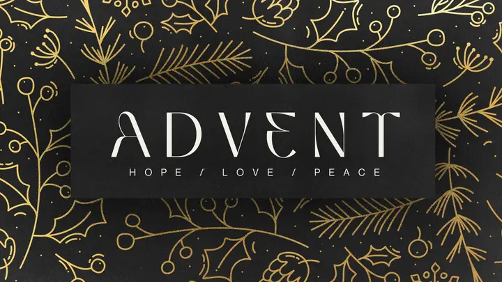 Advent: Hope, Love, Peace: HD slide