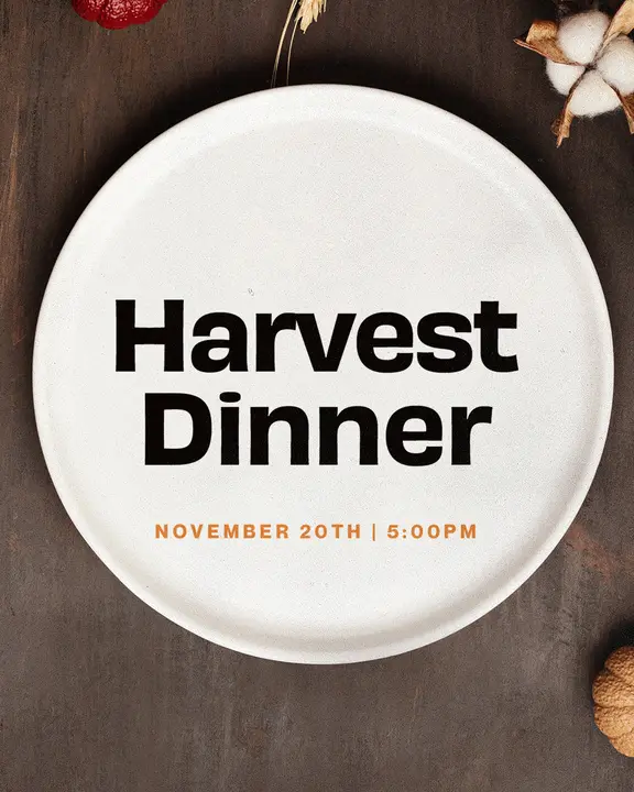 Harvest Dinner: social post