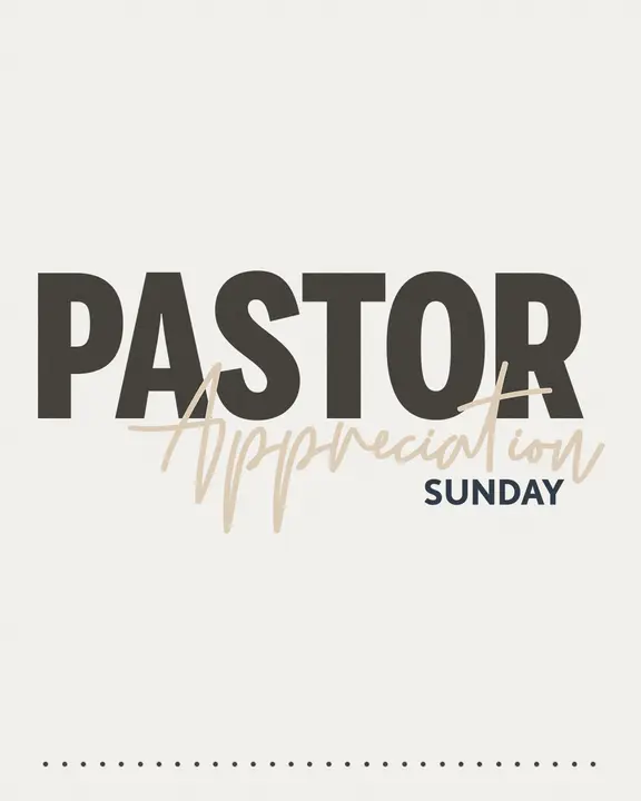 Pastor Appreciation Sunday: social post