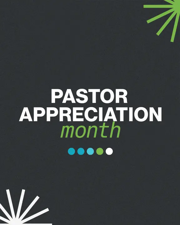 Pastor Appreciation Month: social post