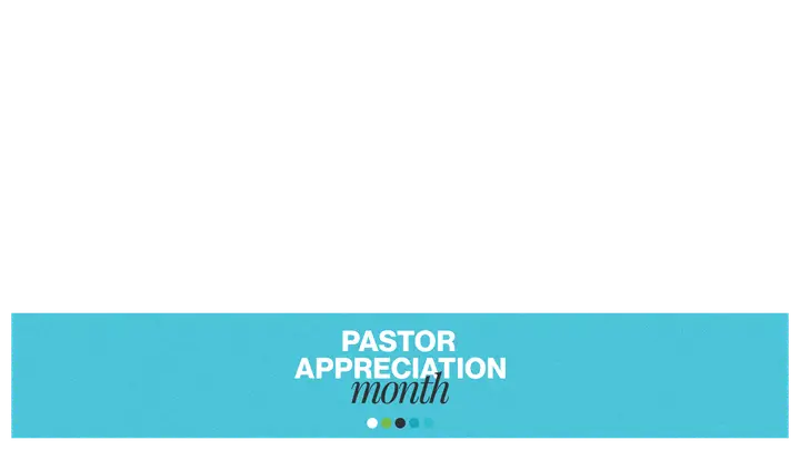 Pastor Appreciation Month: lower third