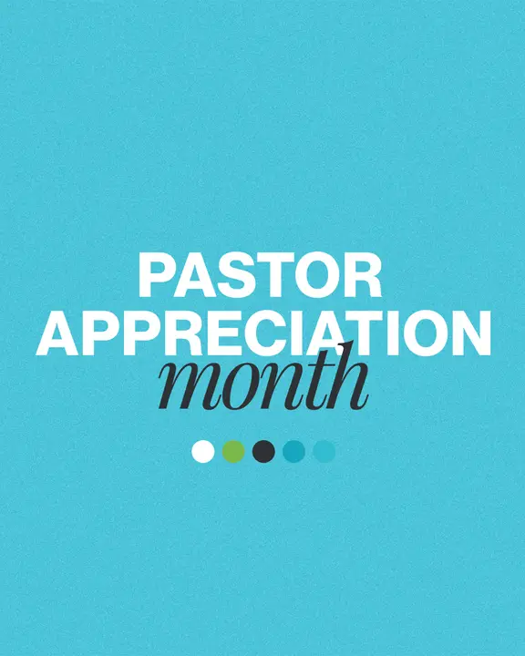 Pastor Appreciation Month: social post