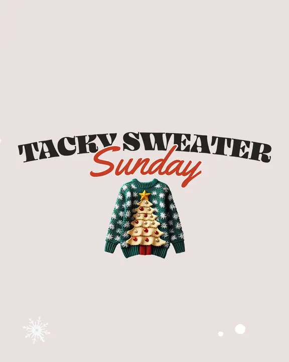 Tacky Sweater Sunday: social post