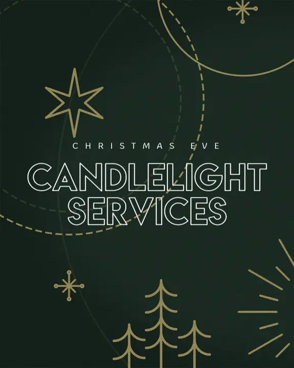 Christmas Eve Candlelight Services: social post