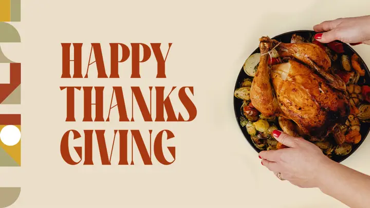 Happy Thanksgiving: 4K slide