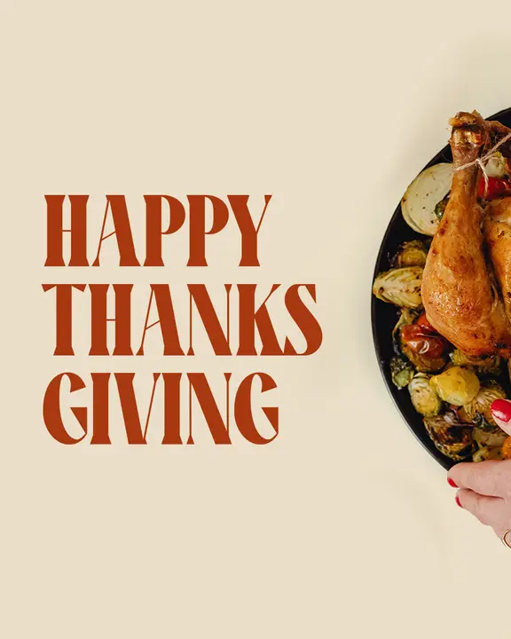 Happy Thanksgiving: social post
