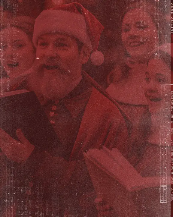 Christmas Caroling: social post · blank