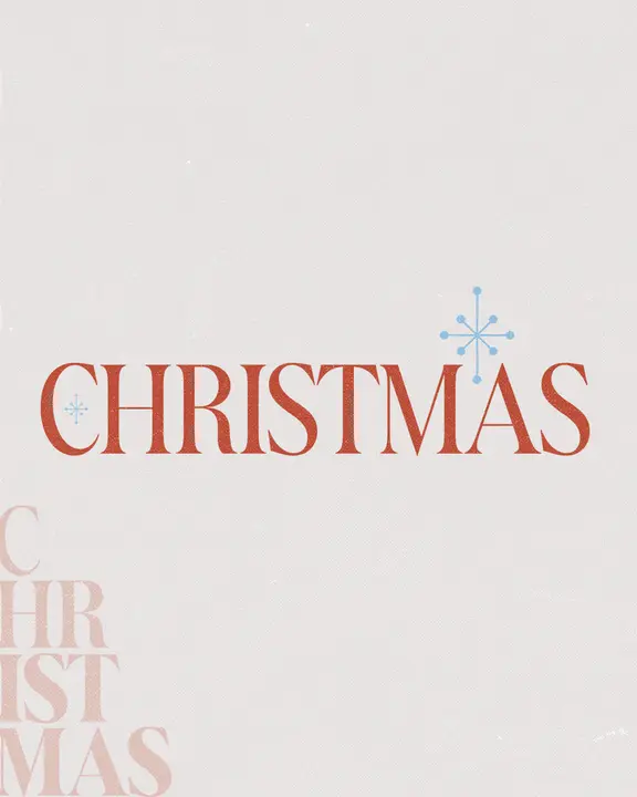 Christmas: social post