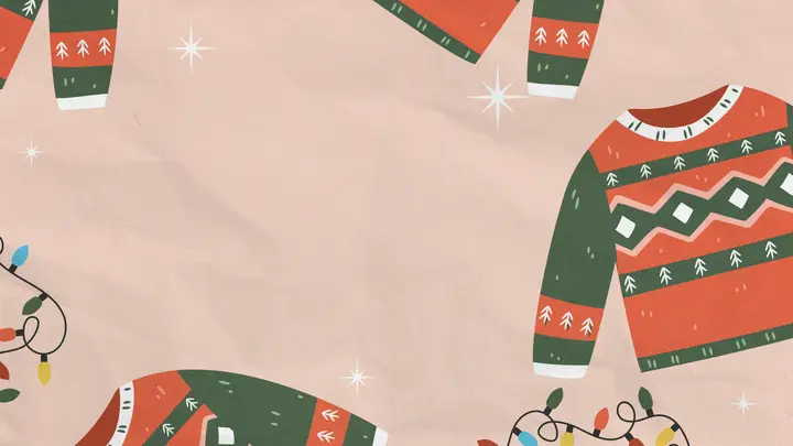 Ugly Sweater Christmas Party: blank background