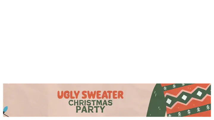 Ugly Sweater Christmas Party: lower third
