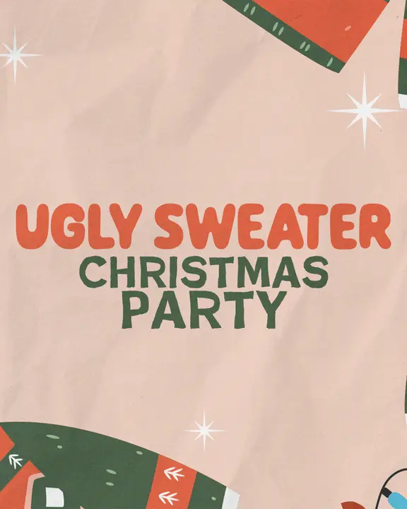 Ugly Sweater Christmas Party: social post