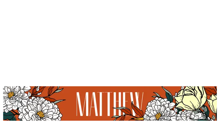 Matthew: lower third