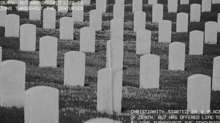 It Started In A Cemetery: 4K slide · blank