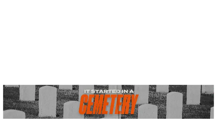 It Started In A Cemetery: lower third