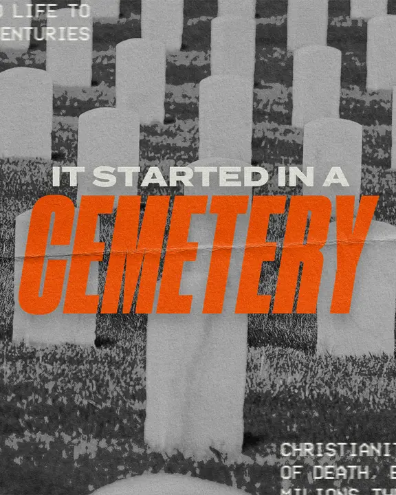It Started In A Cemetery: social post