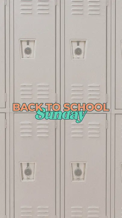 Back To School Sunday: story