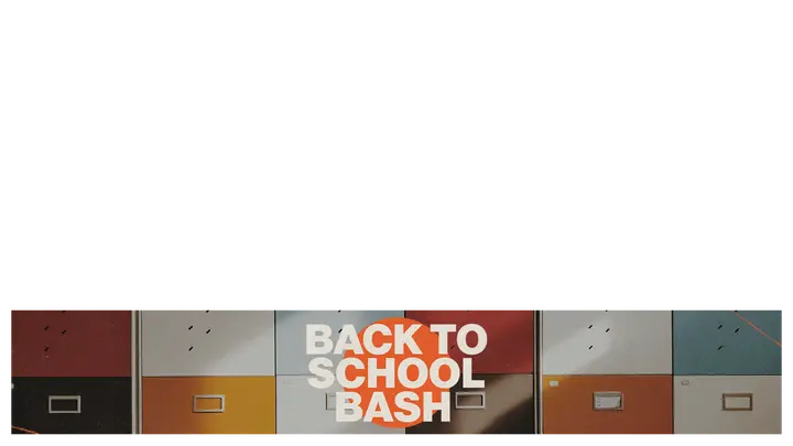 Back To School Bash: lower third