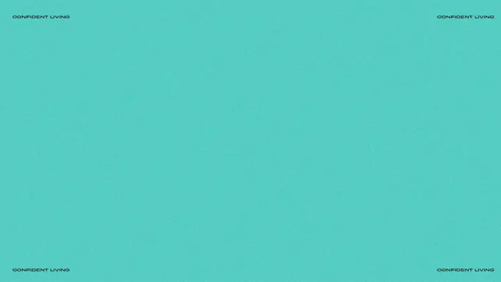 Confident Living: 4K slide · blank