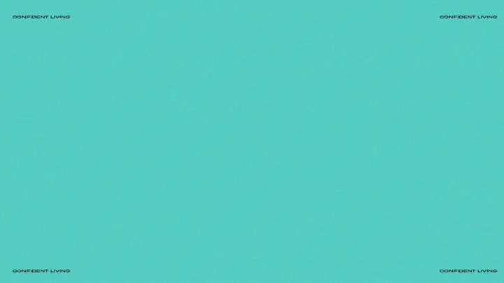 Confident Living: HD slide · blank
