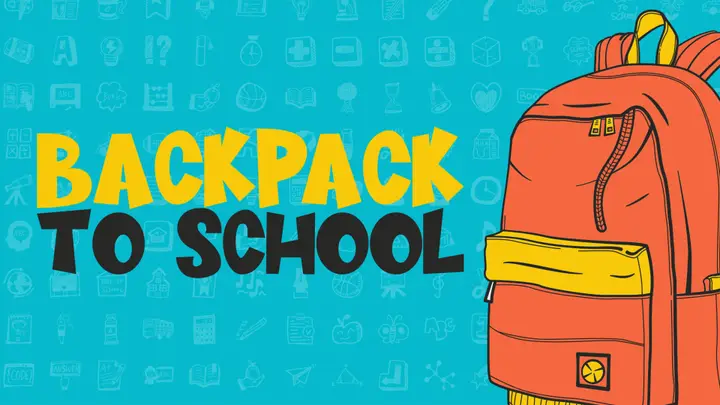 Backpack To School: 4K slide
