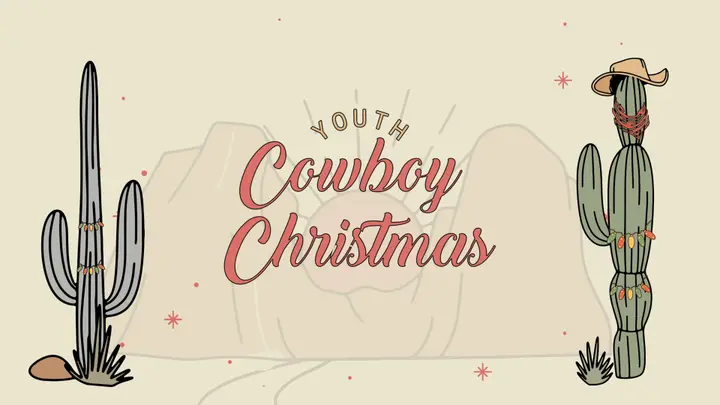 Youth Cowboy Christmas: 4K slide