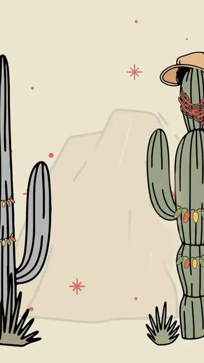 Youth Cowboy Christmas: story · blank