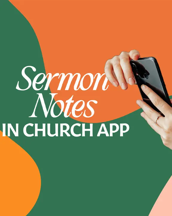 Sermon Notes In Church App: social post