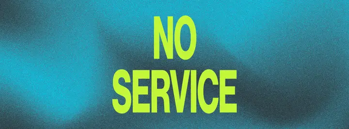 No Service: facebook cover