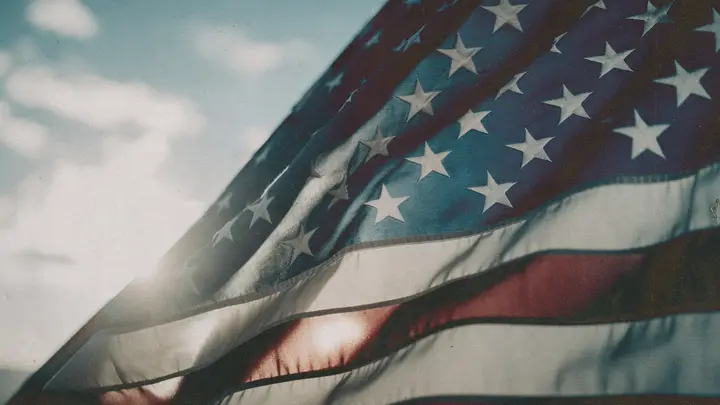 God Bless America: blank background