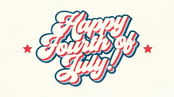Happy Fourth of July: 4K slide