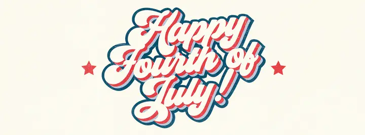 Happy Fourth of July: facebook cover