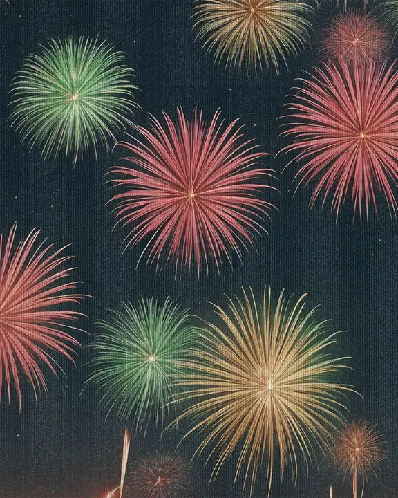 Fireworks Night: social post · blank