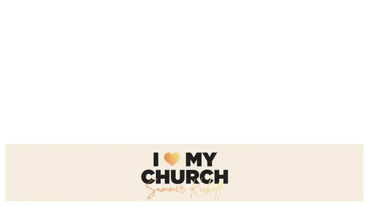 I Love My Church: lower third
