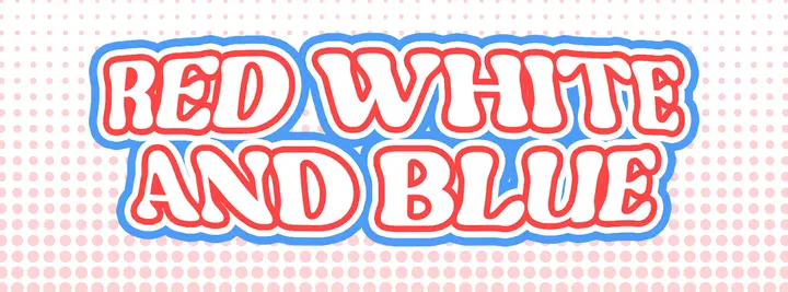 Red, White And Blue: facebook cover