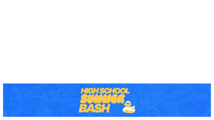 High School Summer Bash: lower third