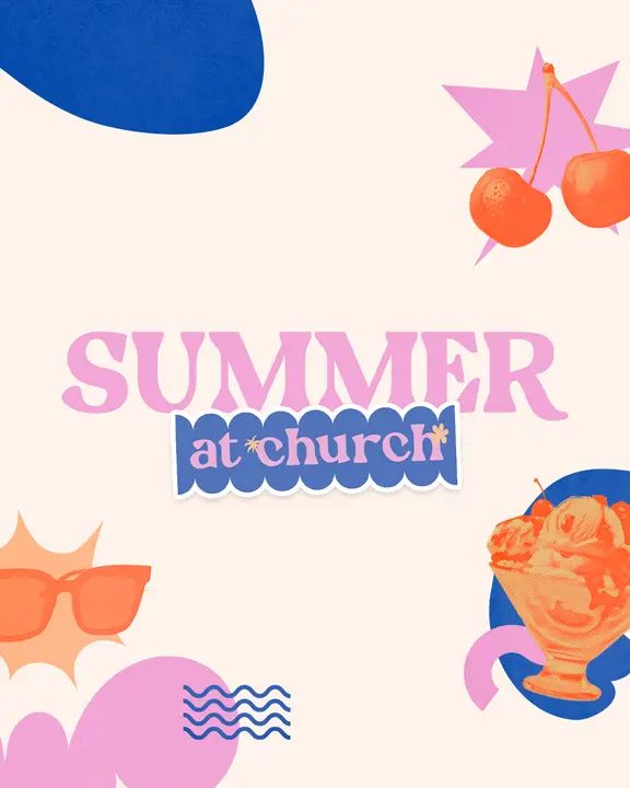 Retro Summer at Church: social post