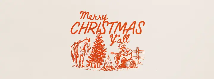 Merry Christmas Y'all: facebook cover