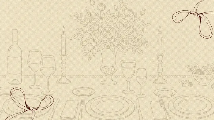 Friendsgiving: blank background