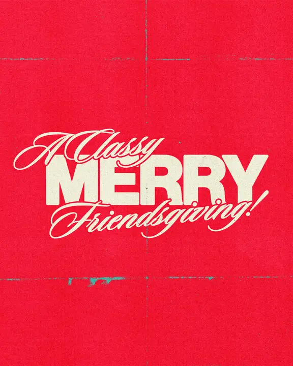 A Classy Merry Friendsgiving: social post