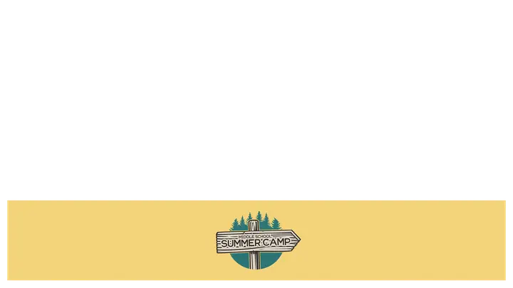 Middle School Summer Camp: lower third