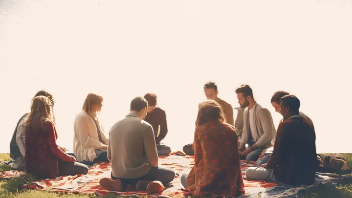 Picnic & Prayer: 4K slide · blank