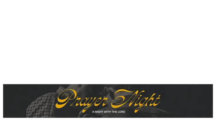 Prayer Night: lower third
